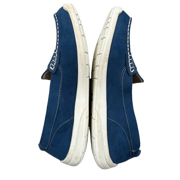 Axxiom Shoes for Life Bally Blue Moccasin Loafer Slip-On Flats Size 9.5 - Picture 2 of 7